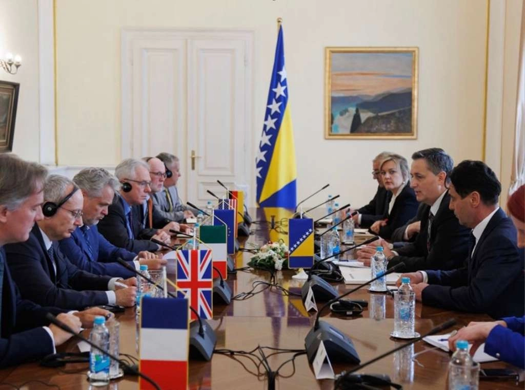 Bećirović u srijedu s ambasadorima Kvinte, EU i visokim predstavnikom